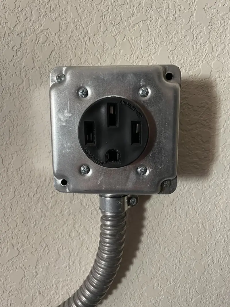 NEMA 14-50 outlet installed for Electrical Panel Upgrade in Moorpark
